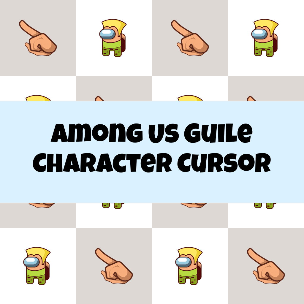 Preview Among Us Guile Character cursor custom cursor pack
